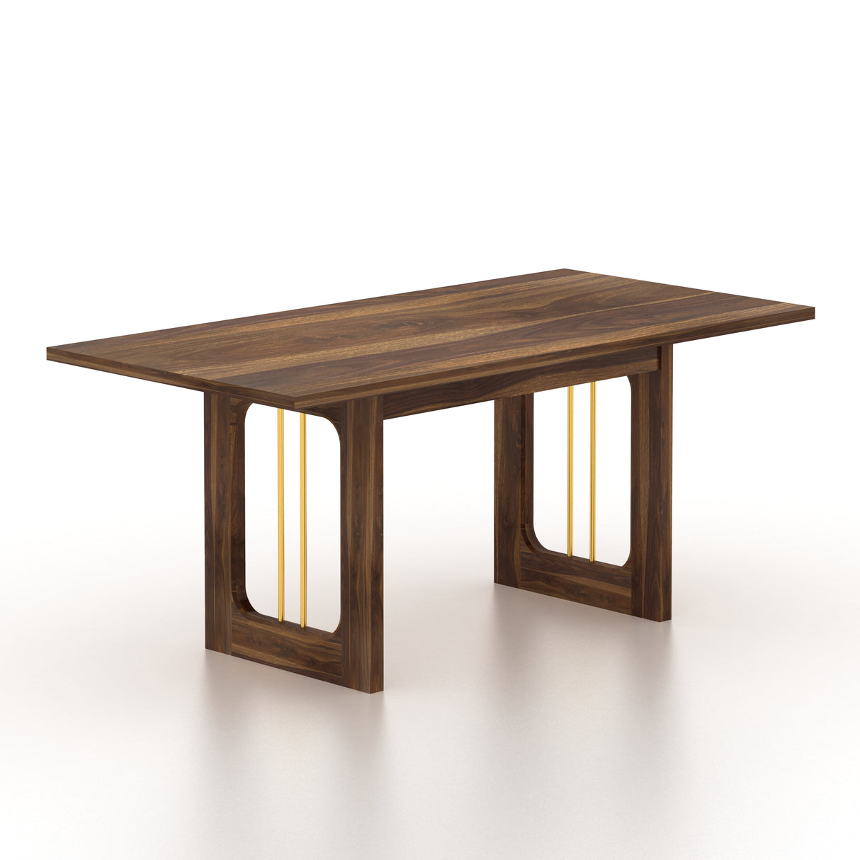 Edin Solid Sheesham Wood 6 Seater Dining Table - 3 Years Warranty