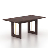 Edin Solid Sheesham Wood 6 Seater Dining Table - 3 Years Warranty