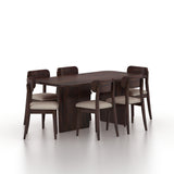 Lazio Solid Sheesham Wood 6 Seater Dining Table Set - 3 Years Warranty