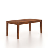 Nirvana Solid Sheesham Wood 6 Seater Dining Table Set With Upholstered Chairs- 3 Years Warranty