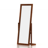 Euro Solid Sheesham Wood Standing Mirror - 3 Years Warranty