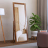 Euro Solid Sheesham Wood Standing Mirror - 3 Years Warranty