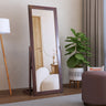 Euro Solid Sheesham Wood Standing Mirror - 3 Years Warranty