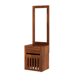 Victoria Solid Sheesham Wood Dressing Table With Stool and Mirror -  3 years Warranty