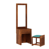 Victoria Solid Sheesham Wood Dressing Table With Stool and Mirror -  1 Year Warranty