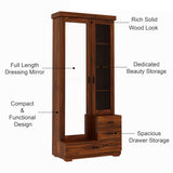 RAYON Solid Sheesham Wood Dressing Table With Cabinet - 3 Years Warranty