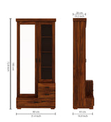 RAYON Solid Sheesham Wood Dressing Table With Cabinet - 3 Years Warranty