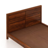 Live Solid Sheesham Wood Edge Bed - 3 Years Warranty