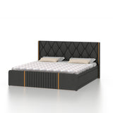 Archer Upholstered Bed With Box Storage - 12 Months Warranty(LUXE EDITION)