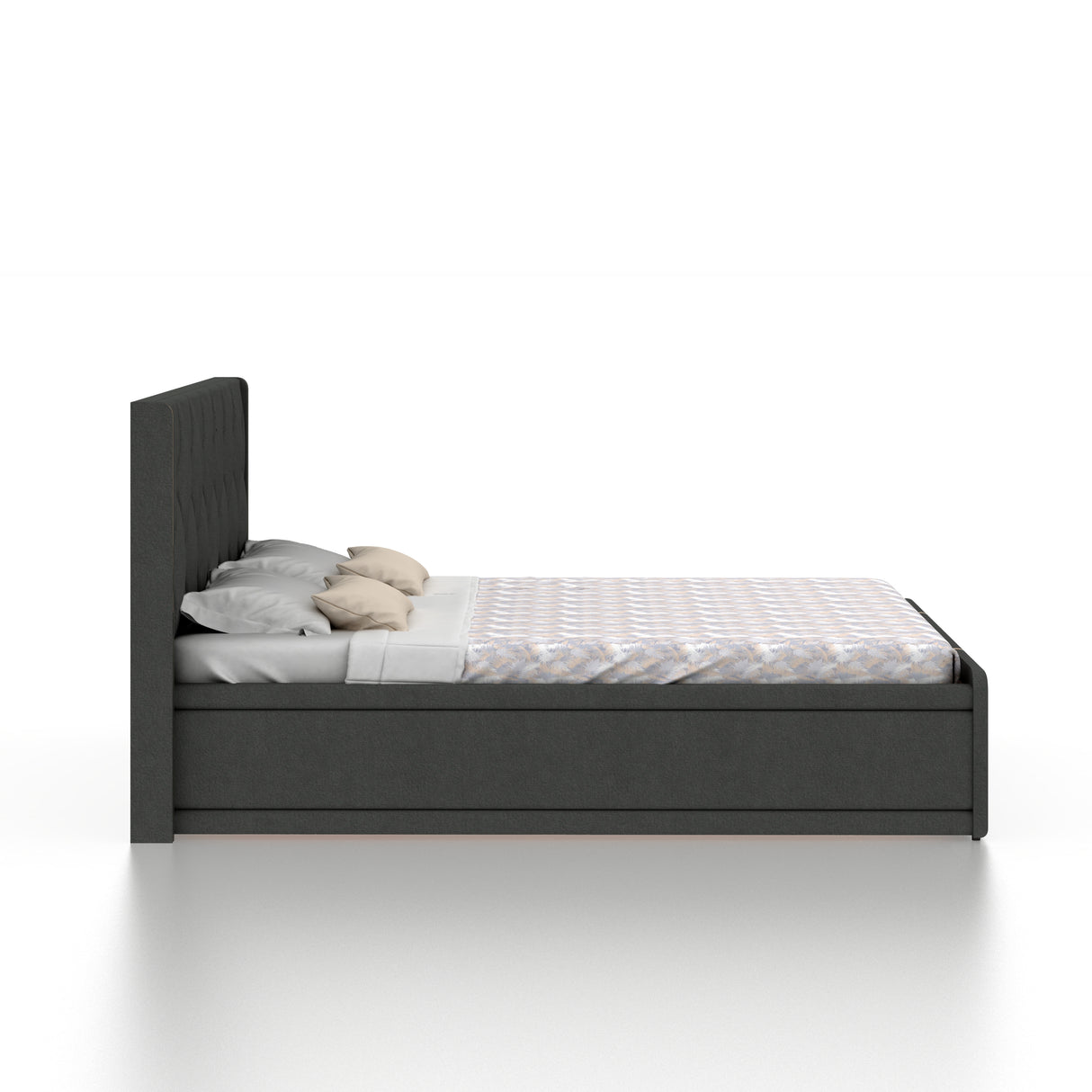 Archer Upholstered Bed With Box Storage - 12 Months Warranty(LUXE EDITION)