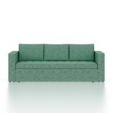 FABRIO Three Seater Upholstered Sofa Cum Bed Textured Suede - 12 Months Warranty -Suede Oasis