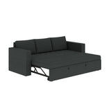 FABRIO Three Seater Upholstered Sofa Cum Bed Velvet - 12 Months Warranty - TAR