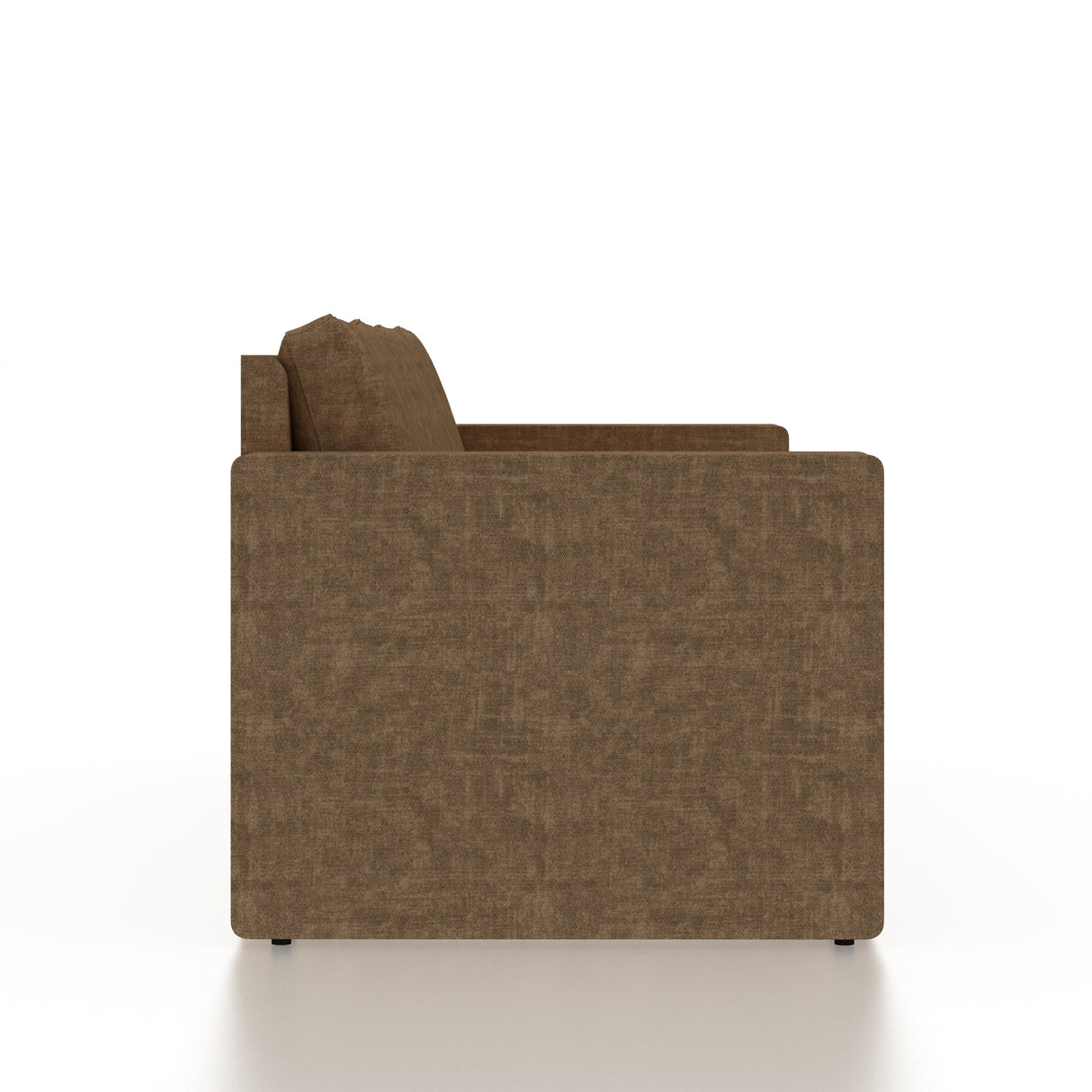 FABRIO Three Seater Upholstered Sofa Cum Bed Textured Suede - 12 Months Warranty -Suede Brown