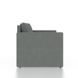 FABRIO Three Seater Upholstered Sofa Cum Bed Velvet - 12 Months Warranty - GREY