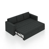 FABRIO Three Seater Upholstered Sofa Cum Bed Velvet - 12 Months Warranty - TAR