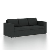 FABRIO Three Seater Upholstered Sofa Cum Bed Velvet - 12 Months Warranty - TAR