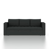FABRIO Three Seater Upholstered Sofa Cum Bed Velvet - 12 Months Warranty - TAR