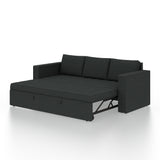 FABRIO Three Seater Upholstered Sofa Cum Bed Velvet - 12 Months Warranty - TAR