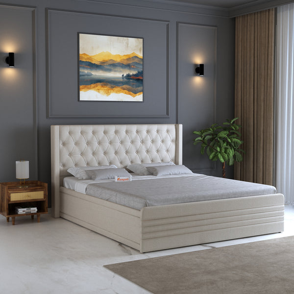 Bettan Upholstered Bed With Box Storage - 12 Months Warranty(LUXE EDITION)