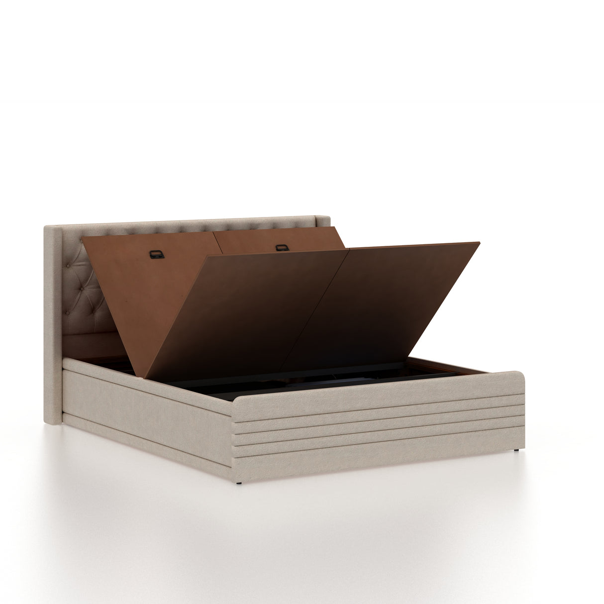 Bettan Upholstered Bed With Box Storage - 12 Months Warranty(LUXE EDITION)