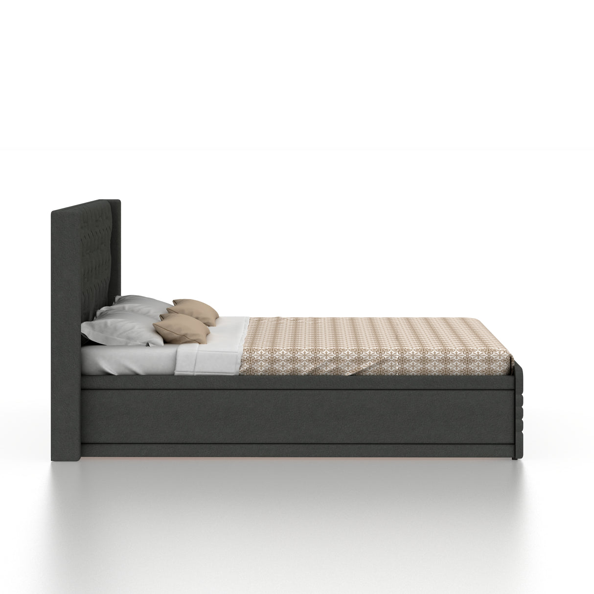 Bettan Upholstered Bed With Box Storage - 12 Months Warranty(LUXE EDITION)