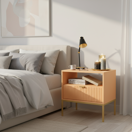 VENUS Solid Sheesham Wood Bedside Table - 3 Years Warranty (LUXE EDITION)