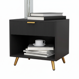 CHICAGO Solid Sheesham Wood Bedside Table - 3 Years Warranty (LUXE EDITION)