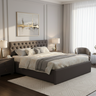 Fabrio Upholstered Box Storage Bed-3 years Warranty(LUXE EDITION)