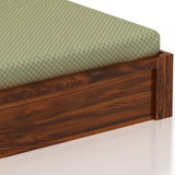 Hexa Solid Sheesham Wood Bed with Hydraulic Box Storage - 3 Years Warranty
