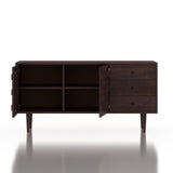 Hexa Solid Sheesham Wood Sideboard With Doors and Drawer Storage - 3 Years Warranty