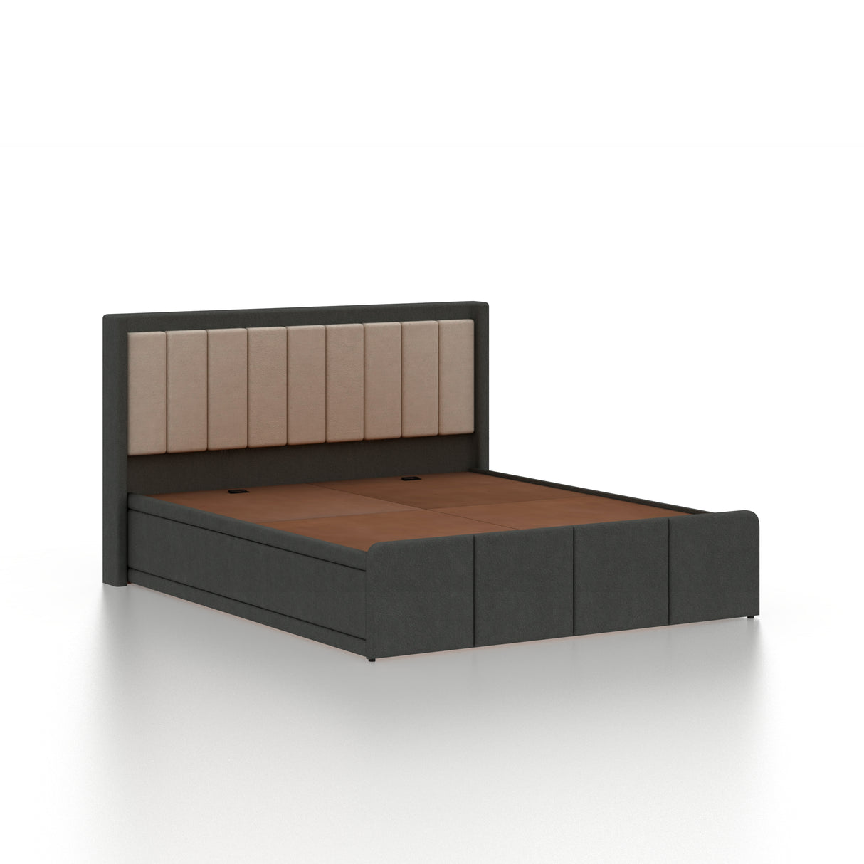 Hyness Upholstered Bed With Box Storage - 12 Months Warranty(LUXE EDITION)