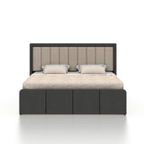Hyness Upholstered Bed With Box Storage - 12 Months Warranty(LUXE EDITION)