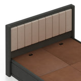 Hyness Upholstered Bed With Box Storage - 12 Months Warranty(LUXE EDITION)