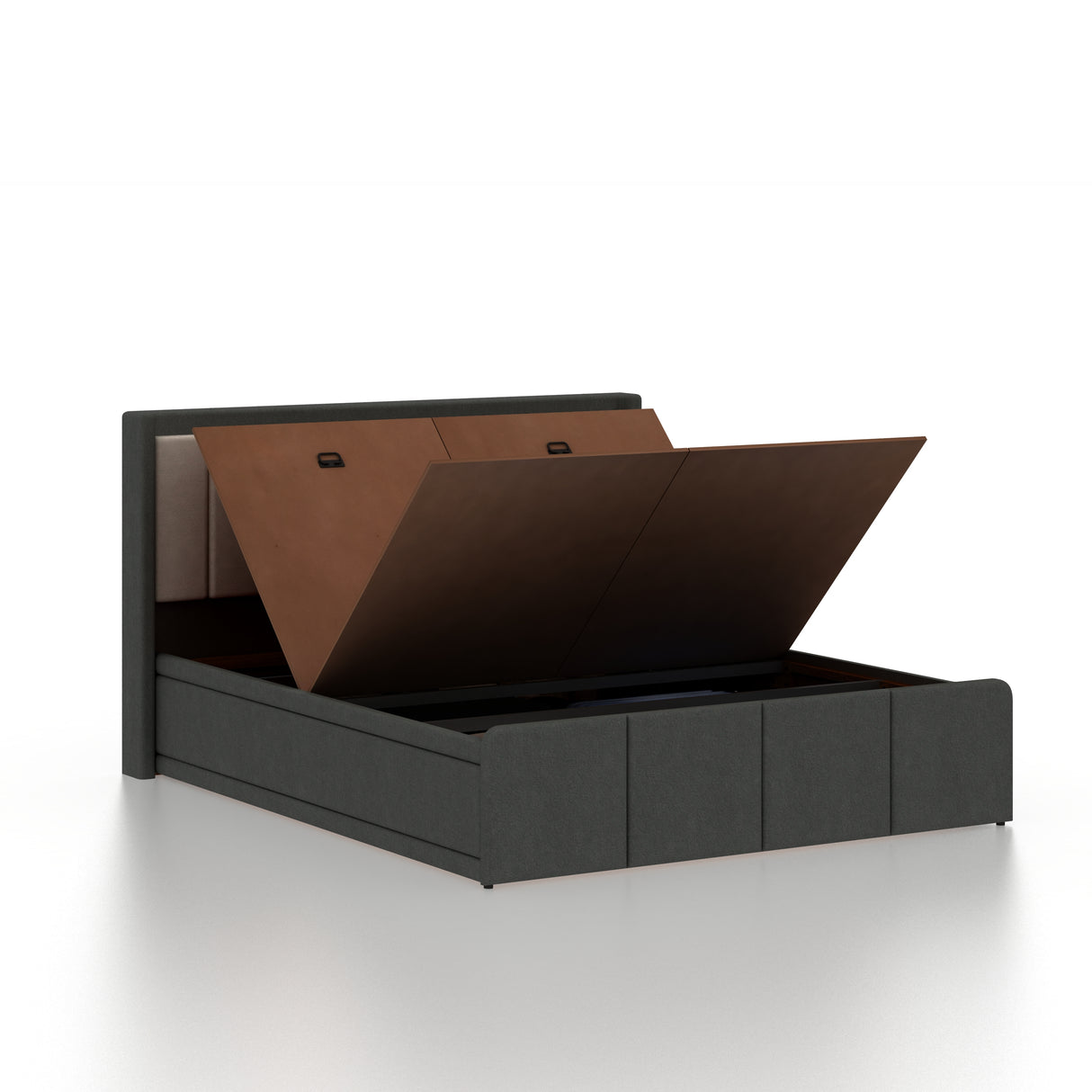 Hyness Upholstered Bed With Box Storage - 12 Months Warranty(LUXE EDITION)