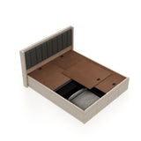 Hyness Upholstered Bed With Box Storage - 12 Months Warranty(LUXE EDITION)