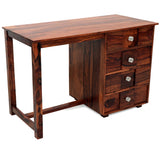 Fischer Solid Sheesham Wood Study Table With Storage- 3 Years Warranty