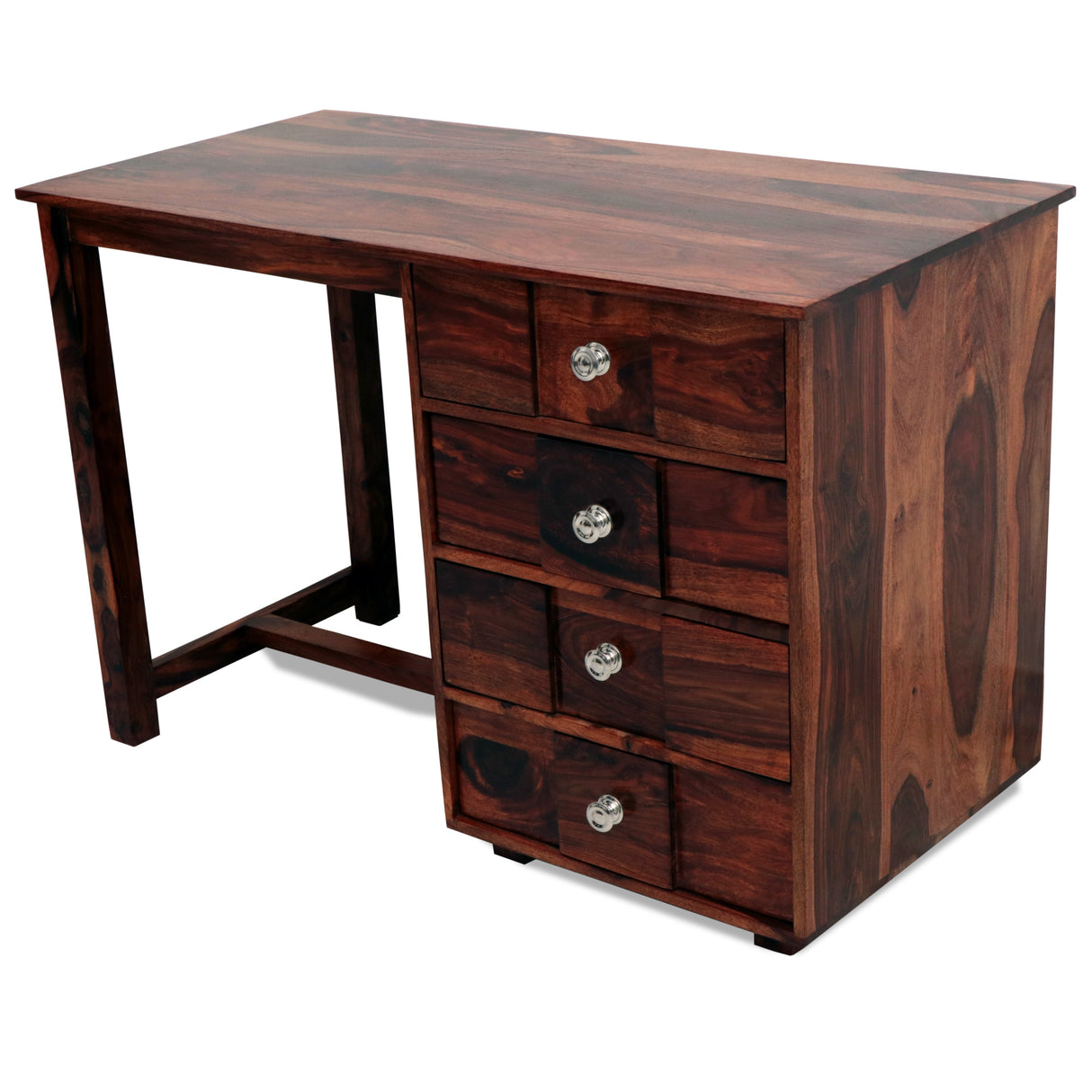 Fischer Solid Sheesham Wood Study Table With Storage- 3 Years Warranty