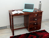 Fischer Solid Sheesham Wood Study Table With Storage- 3 Years Warranty