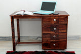 Fischer Solid Sheesham Wood Study Table With Storage- 3 Years Warranty