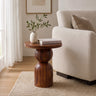 Mars Solid Sheesham Wood End Table - 3 Years Warranty