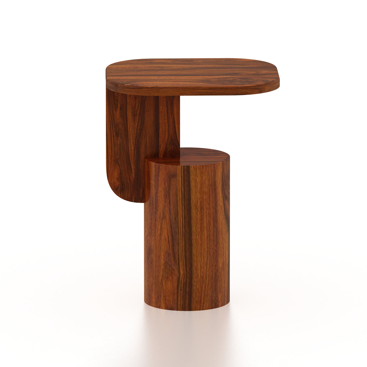 COCO Solid Sheesham Wood End Table - 3 Years Warranty
