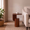 COCO Solid Sheesham Wood End Table - 3 Years Warranty