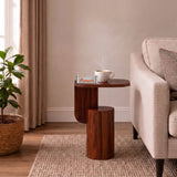 COCO Solid Sheesham Wood End Table - 3 Years Warranty