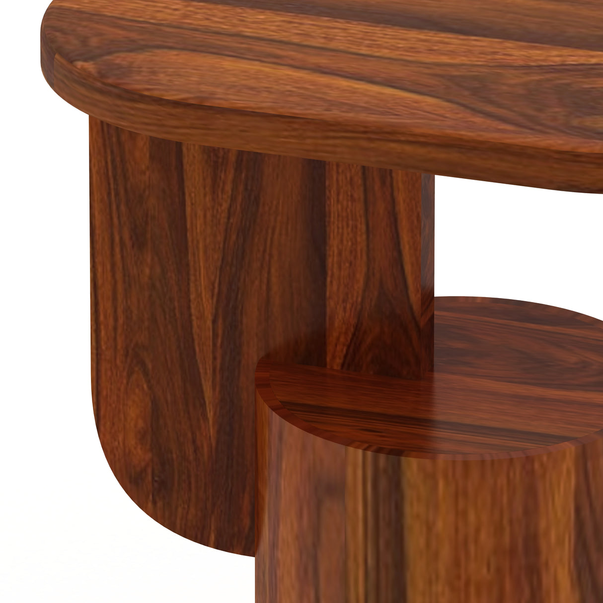 COCO Solid Sheesham Wood End Table - 3 Years Warranty