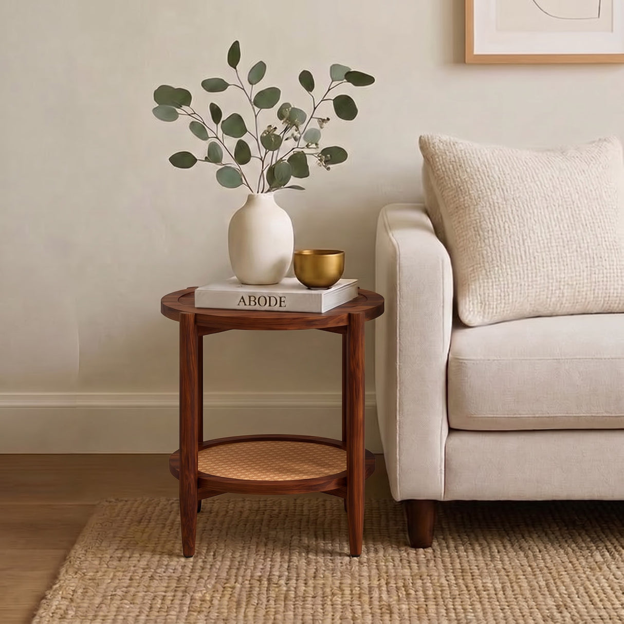 CUBA Solid Sheesham Wood End Table - 3 Years Warranty