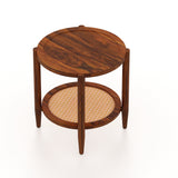 CUBA Solid Sheesham Wood End Table - 3 Years Warranty
