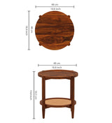 CUBA Solid Sheesham Wood End Table - 3 Years Warranty