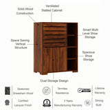 CAIRO Solid Sheesham Wood Shoe Rack Cabinet - 3 Years Warranty
