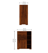 CAIRO Solid Sheesham Wood Shoe Rack Cabinet - 3 Years Warranty