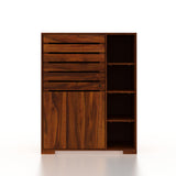 CAIRO Solid Sheesham Wood Shoe Rack Cabinet - 3 Years Warranty